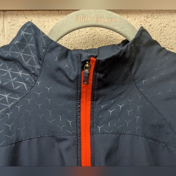 The North Face windbreaker in women's XL navy/coral pristine condition like new - Picture 7 of 16